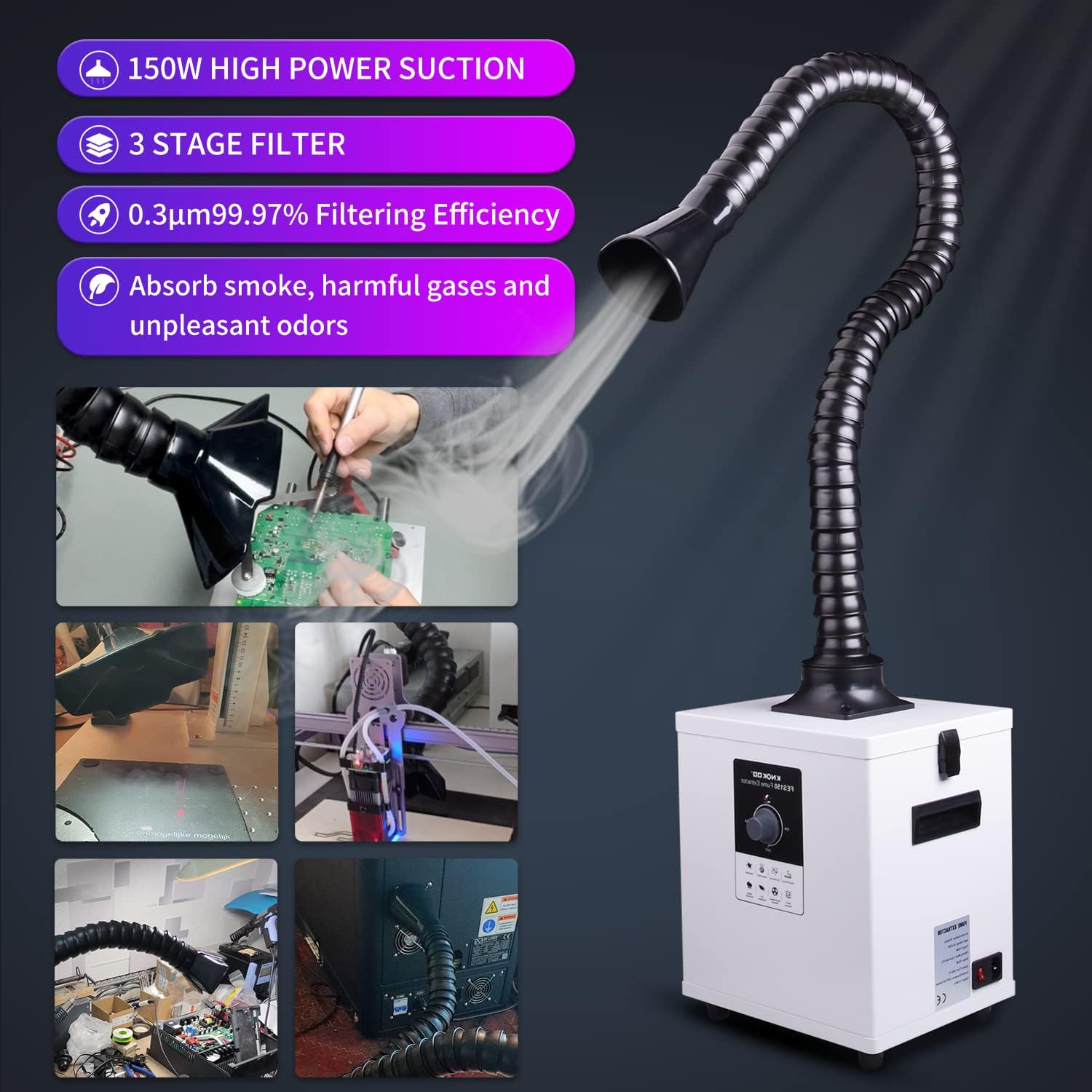 Fume Extractor Laser - Extrator de Fumaça para Soldagem com
