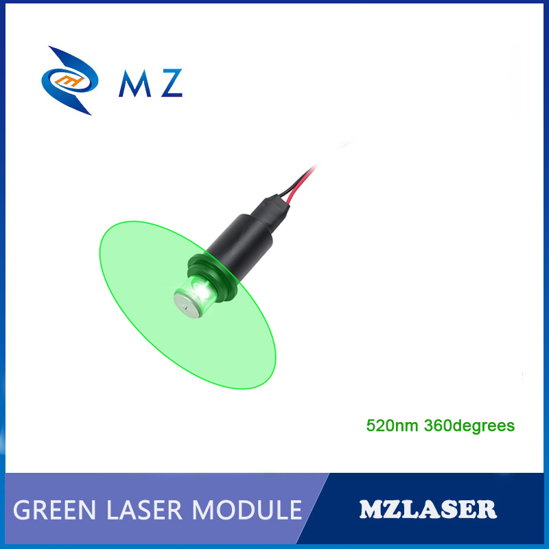 Laser Industrial Verde - 520nm 360 ° Módulo Laser Verde
