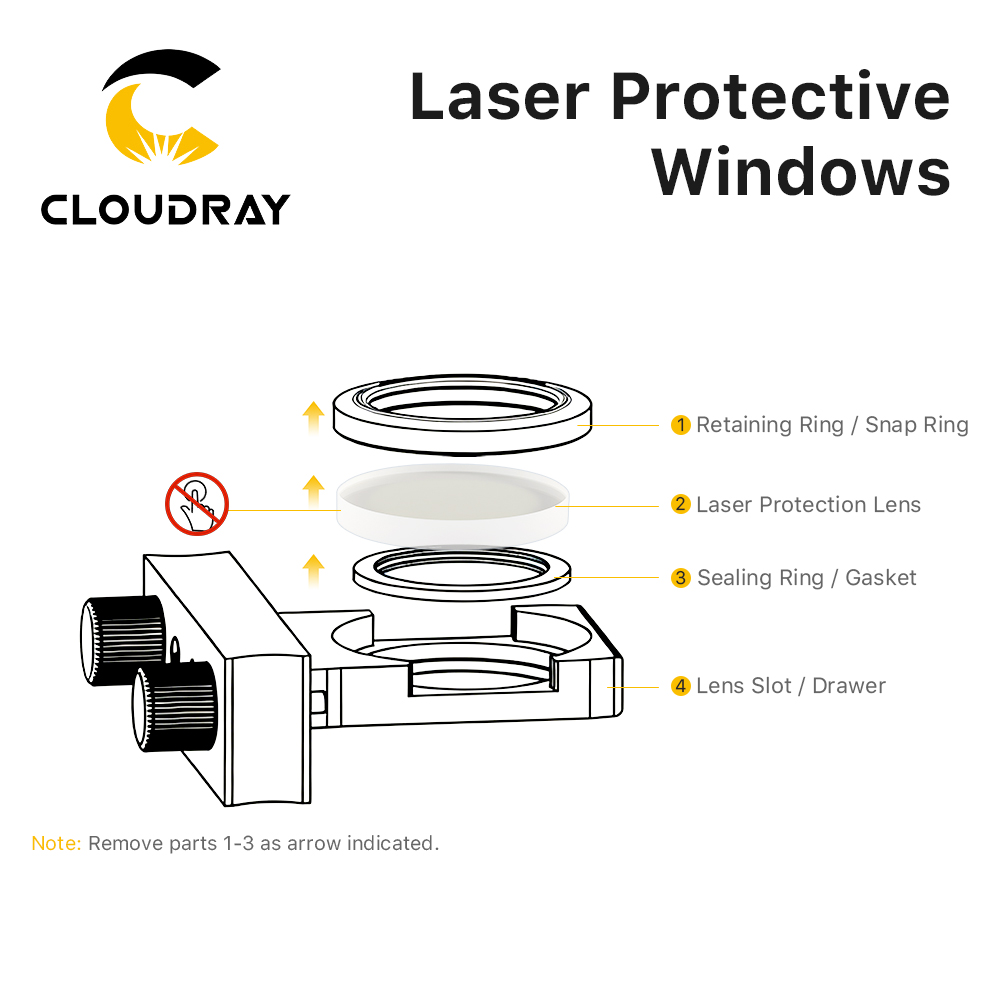 Cloudray 10PCS Lentes Ópticas  - Industrial Laser Cutter avaliação e preço