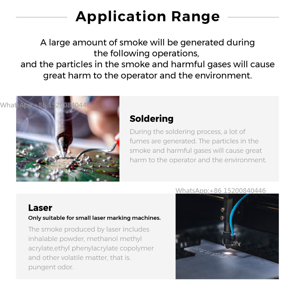 Extrator de Fumaça de Solda de - Industrial Laser Fume Extractor avaliação e preço