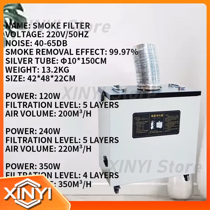 Novo Extrator de Fumaça de Ar  - Industrial Laser Fume Extractor avaliação e preço